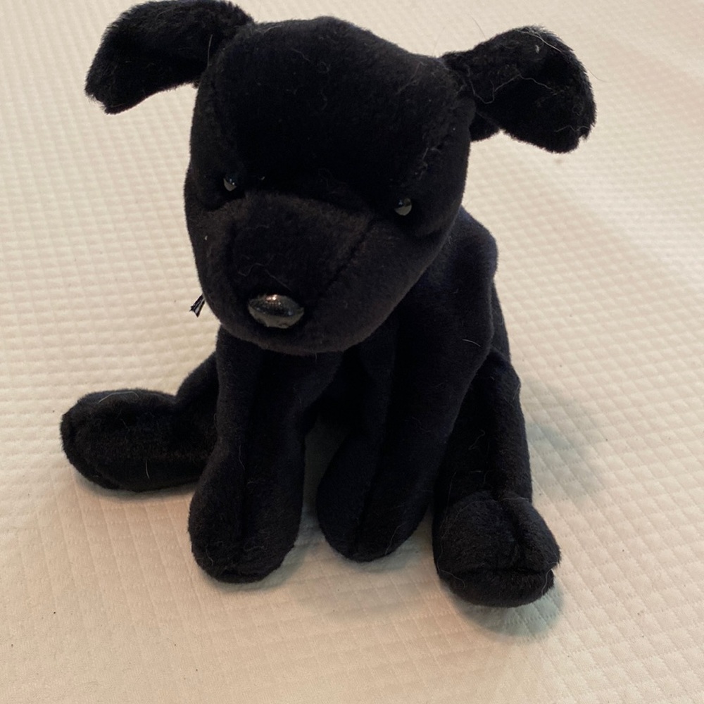 Ty Beanie Baby Black Luke Lab Labrador Retriever Puppy Dog Stuffed Animal Toy